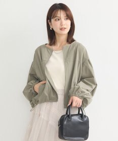 earth music&ecology ノーカラーボリュームブルゾン