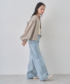 earth music&ecology ノーカラーボリュームブルゾン