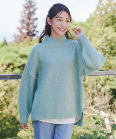 Tiaclasse 【洗える】配色ハンドステッチプルオーバー