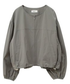 earth music&ecology ノーカラーボリュームブルゾン