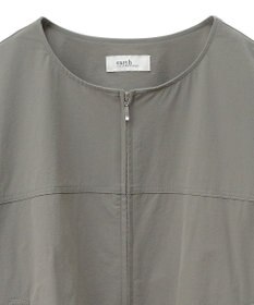 earth music&ecology ノーカラーボリュームブルゾン