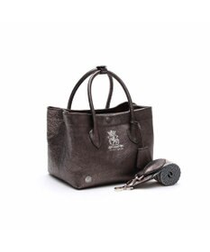 A.D.M.J. 【牛革】メタリックレザー/キューブトート21cm