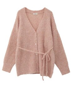 earth music&ecology 【ベルト付き】ＭＩＸカラーブークレカーディガン