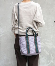 FOLNA RD ダイヤキルティング 2WAYトートバッグ