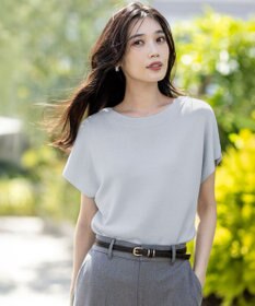 ANY SIS 【接触冷感・UVカット・洗える】ビューティクール フレンチ ニットＴ