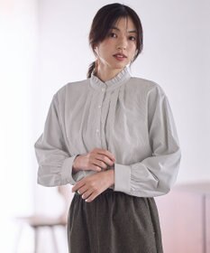 ANY スタンドネックブラウス