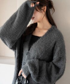 WEGO 【25年秋冬新作/WEB限定】別注USPOLOシャギーニットカーデ