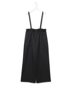 23区 【接触冷感/洗える】ヴィンテージソフトサテン サスペンダー パンツ