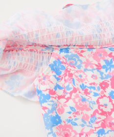 OP／FILA 【marie claire ENFANTS】花柄オフショルセパレートワンピース水着
