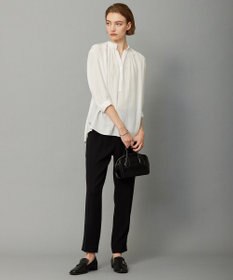 ICB 【接触冷感・速乾・洗える】 ドレープシフォン ブラウス