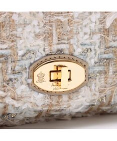 A.D.M.J. ファンシーツイードクラッチショルダー