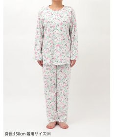 Wing 【数量限定　特別価格】 パジャマ 長袖 長ズボン 綿100％ スムース素材 レディース EP7993 ウイング／ワコール