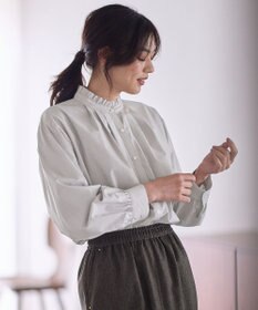 ANY スタンドネックブラウス