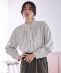 ANY スタンドネックブラウス