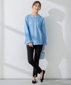 組曲 レースコンビセーラーカラー ブラウス