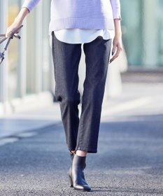 J.PRESS LADIES 【洗える】BASIC STRETCH DENIM ストレート パンツ