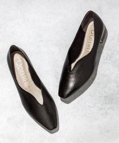 Dominic3 ヒールキャップ Vカットソフトパンプス