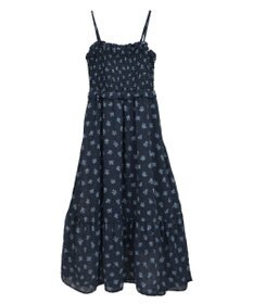 earth music&ecology 花柄シアーポップコーンキャミワンピース