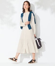 ANY 【洗える】ライトリネンクロス ワンピース