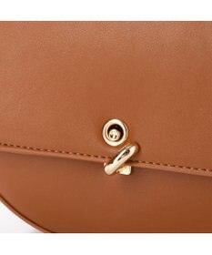 UNBILLION cachecache 財布ポーチ付きハーフムーンショルダーバッグ