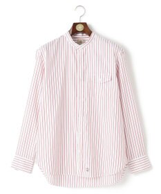 J.PRESS MEN 【WEB・一部店舗限定】ドビーマルチストライプ バンドカラーシャツ