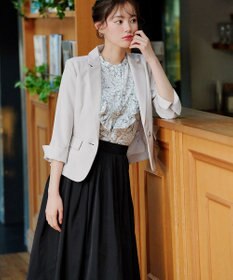 Tiaclasse 【軽撥水・汚れ防止】ランダムタックロングスカート