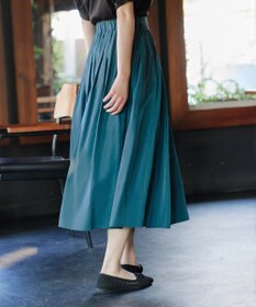 Tiaclasse 【軽撥水・汚れ防止】ランダムタックロングスカート