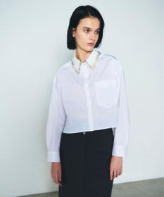 GRACE CONTINENTAL ビジューカラーシャツ