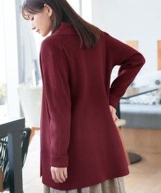 Tiaclasse 【洗える】リブ編み着流しカーディガン