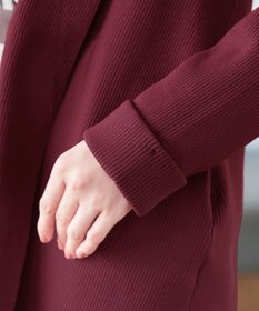 Tiaclasse 【洗える】リブ編み着流しカーディガン