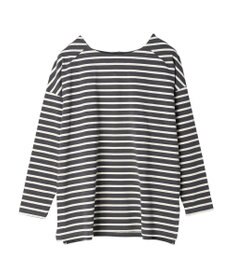 earth music&ecology バック釦ボーダーチュニック