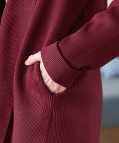 Tiaclasse 【洗える】リブ編み着流しカーディガン