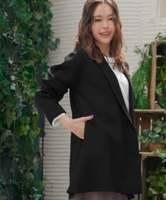 Tiaclasse 【洗える】リブ編み着流しカーディガン