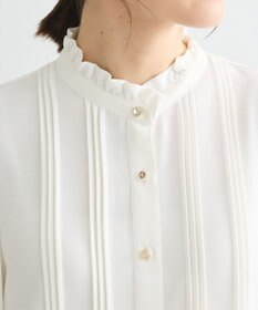 Green Parks ・ＥＬＥＮＣＡＲＥ　ＤＵＥ　ピンタックブラウス