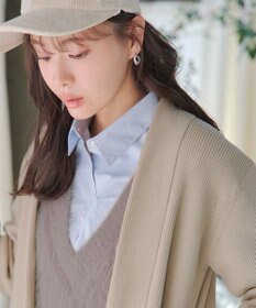 Tiaclasse 【洗える】リブ編み着流しカーディガン