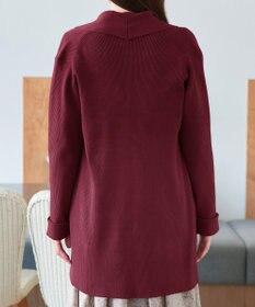 Tiaclasse 【洗える】リブ編み着流しカーディガン