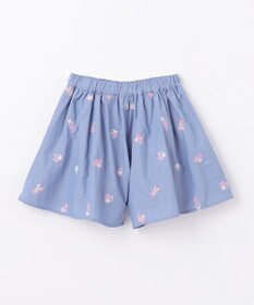 ANY KIDS フラワー 刺繍 キュロット