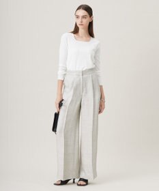 ICB 【洗える】 シンセティックフルニードル ニットプルオーバー