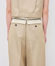 uncrave チノギャバジン ワイドトラウザー