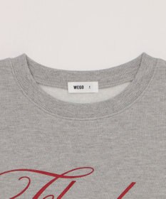 WEGO 【暖かい/裏起毛】裏起毛グラフィックスウェット