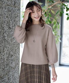 Tiaclasse 【安田美沙子さん着用・新色追加・洗える】ボリュームパフスリーブニット