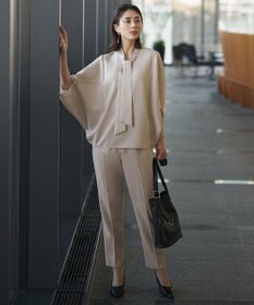 ICB 【WEB限定カラーあり】FluidBackSatin ドロストパンツ