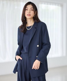 ANY L イージーケアライトストレッチダブルテーラードジャケット