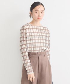 earth music&ecology シアーチェックプルオーバー