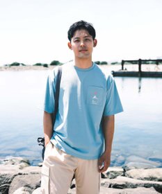 SHARE PARK MENS 【UVカット・吸水速乾・ストレッチ・軽量 】ポケットロゴTシャツ（L・XLサイズ）