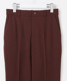 自由区 L 【19号サイズまで展開】TRギャバ裏起毛テーパード パンツ