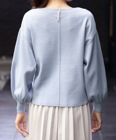 Tiaclasse 【安田美沙子さん着用・新色追加・洗える】ボリュームパフスリーブニット