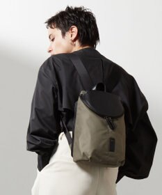 Y'SACCS 【CORDURA×リサイクルレザー】ラウンドフラップミニリュック