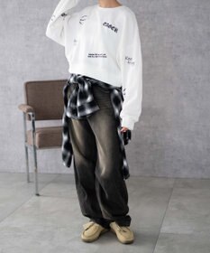 WEGO スクリブルグラフィックスウェット