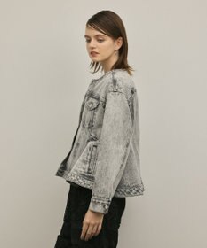 GRACE CONTINENTAL ペプラムデニムジャケット